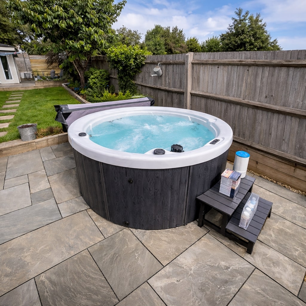 1000 Series hot tub by H2O Hot Tubs