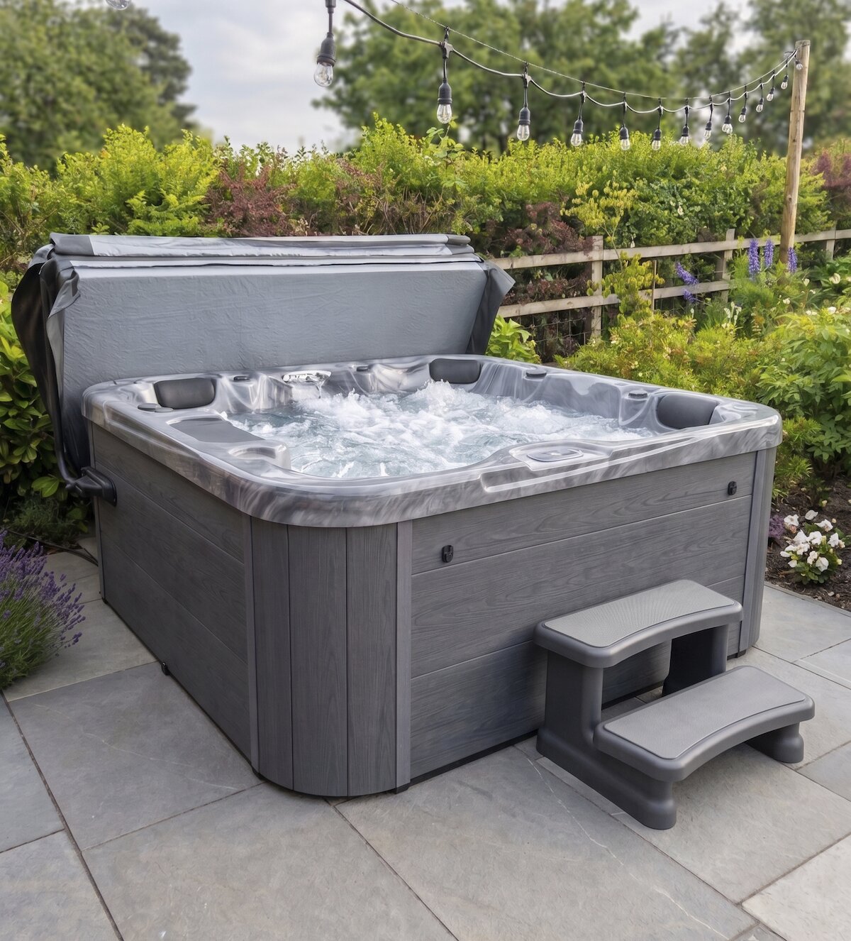 4500 Series hot tub in Storm Cloud