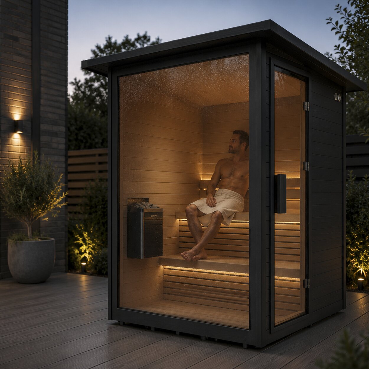 Cabin outdoor garden sauna
