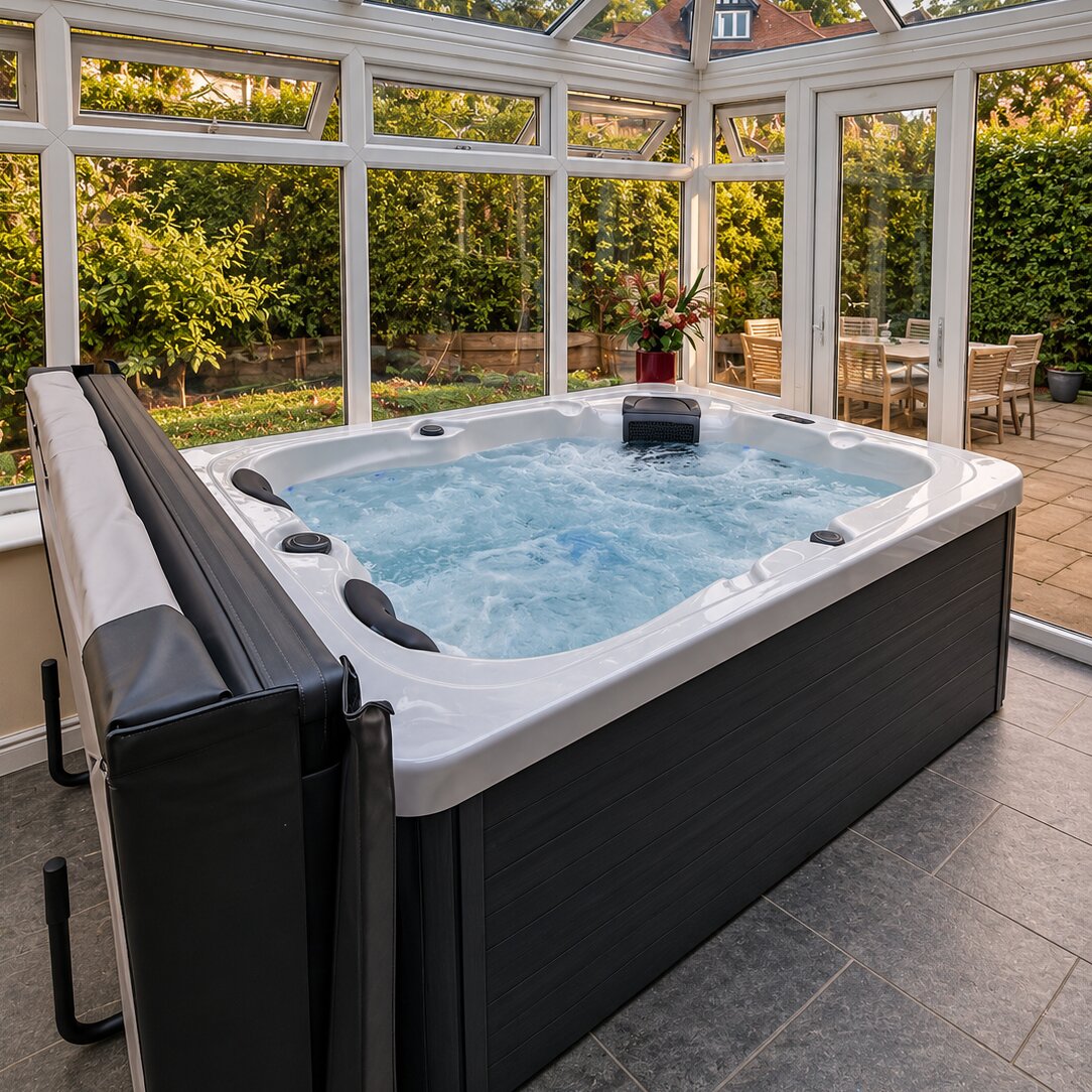 Ember garden hot tub by H2O Hot Tubs