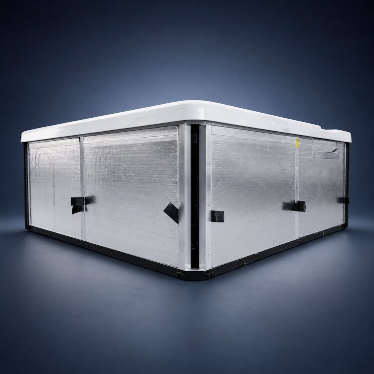 HeatBank insulation for hot tubs