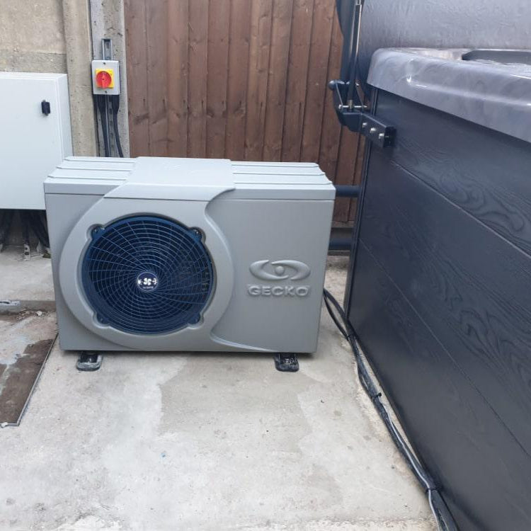 air source heat pump for a hot tub