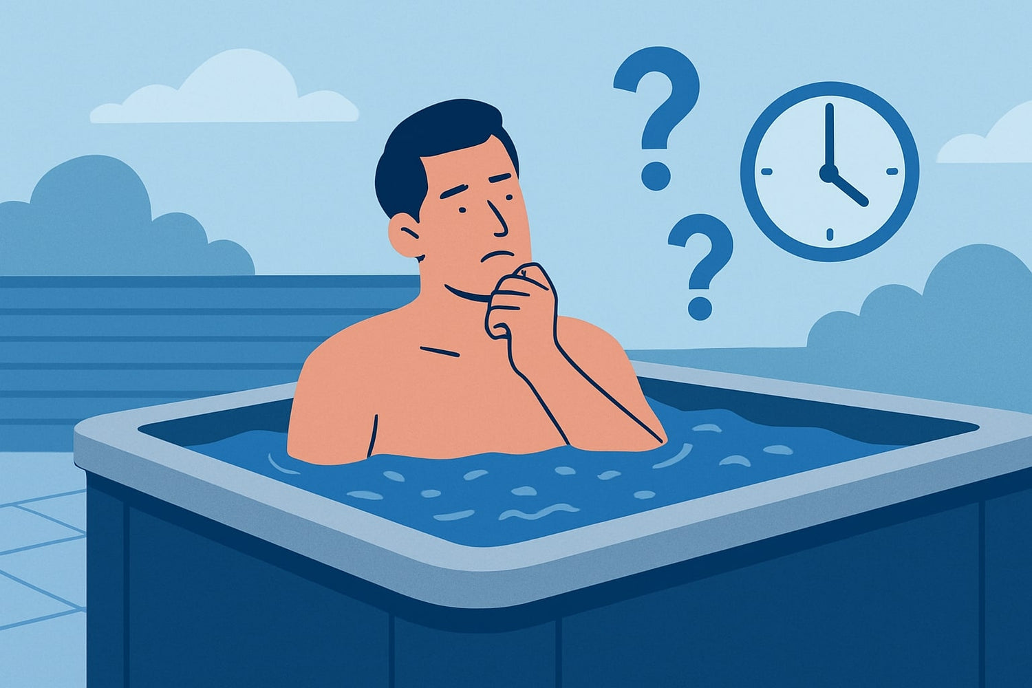 How long should you be in hot tub