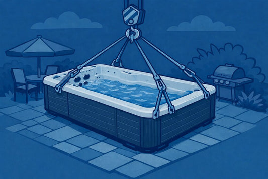 Swim spa delivery with planning permission