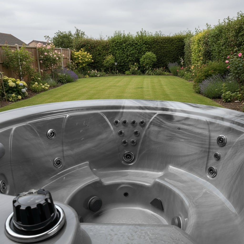 1000 Series hot tub by H2O Hot Tubs