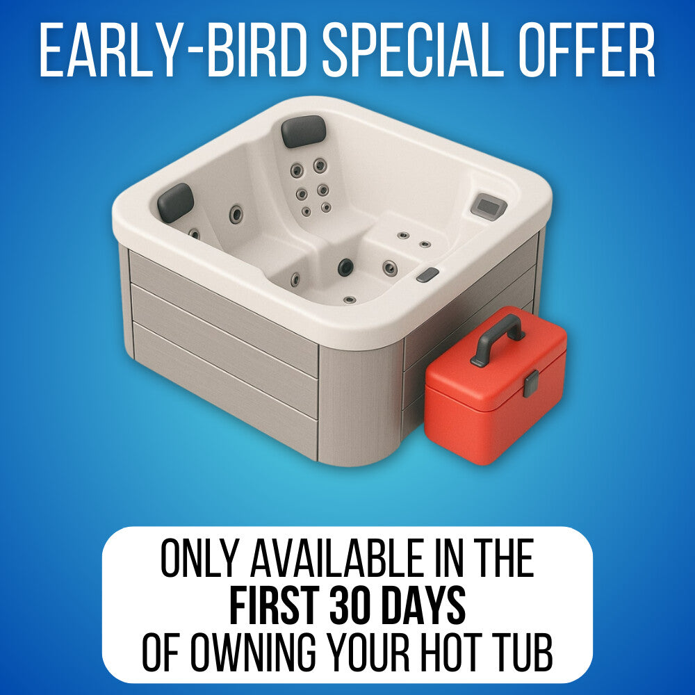 early bird hot tub service offer