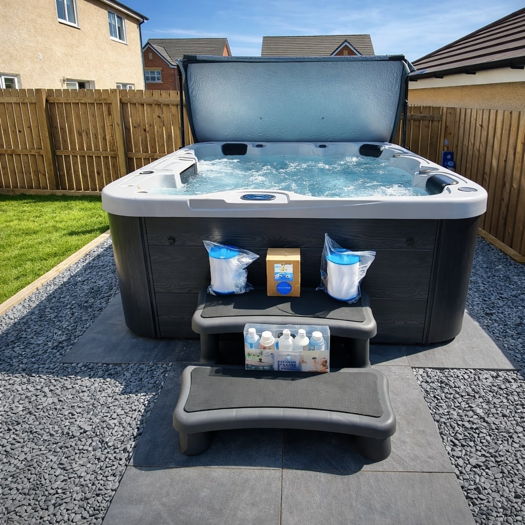 4500 Series hot tub by H2O Hot Tubs