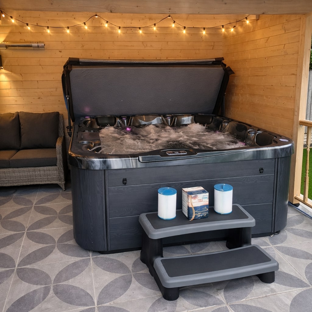 4500 Series hot tub by H2O Hot Tubs