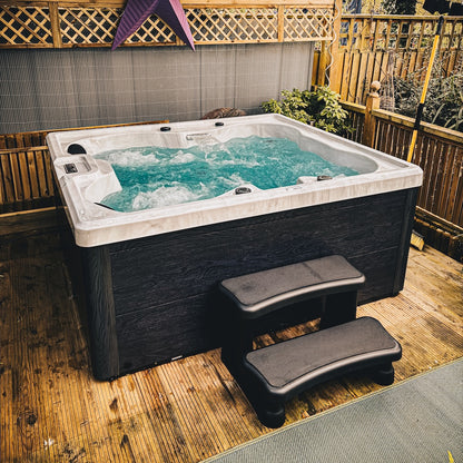 Pure Bliss hot tub by H2O Hot Tubs