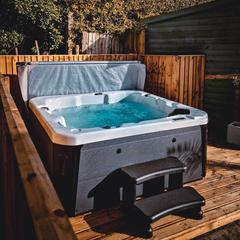 Azure hot tub for sale by H2O Hot Tubs