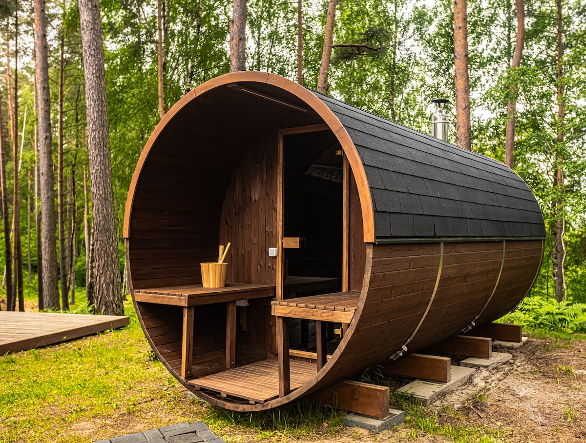 barrel sauna