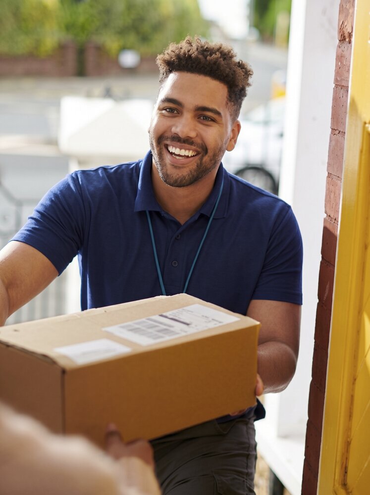Man delivering a parcel