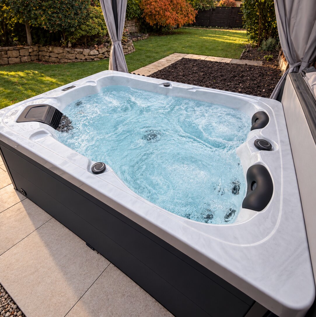 Ember garden hot tub by H2O Hot Tubs