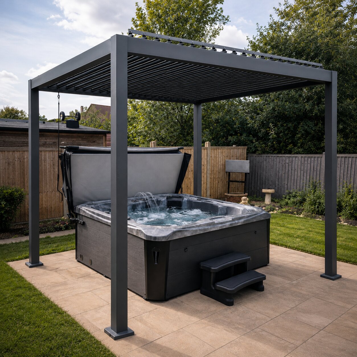 3m x 3m Premium Hot Tub Pergola