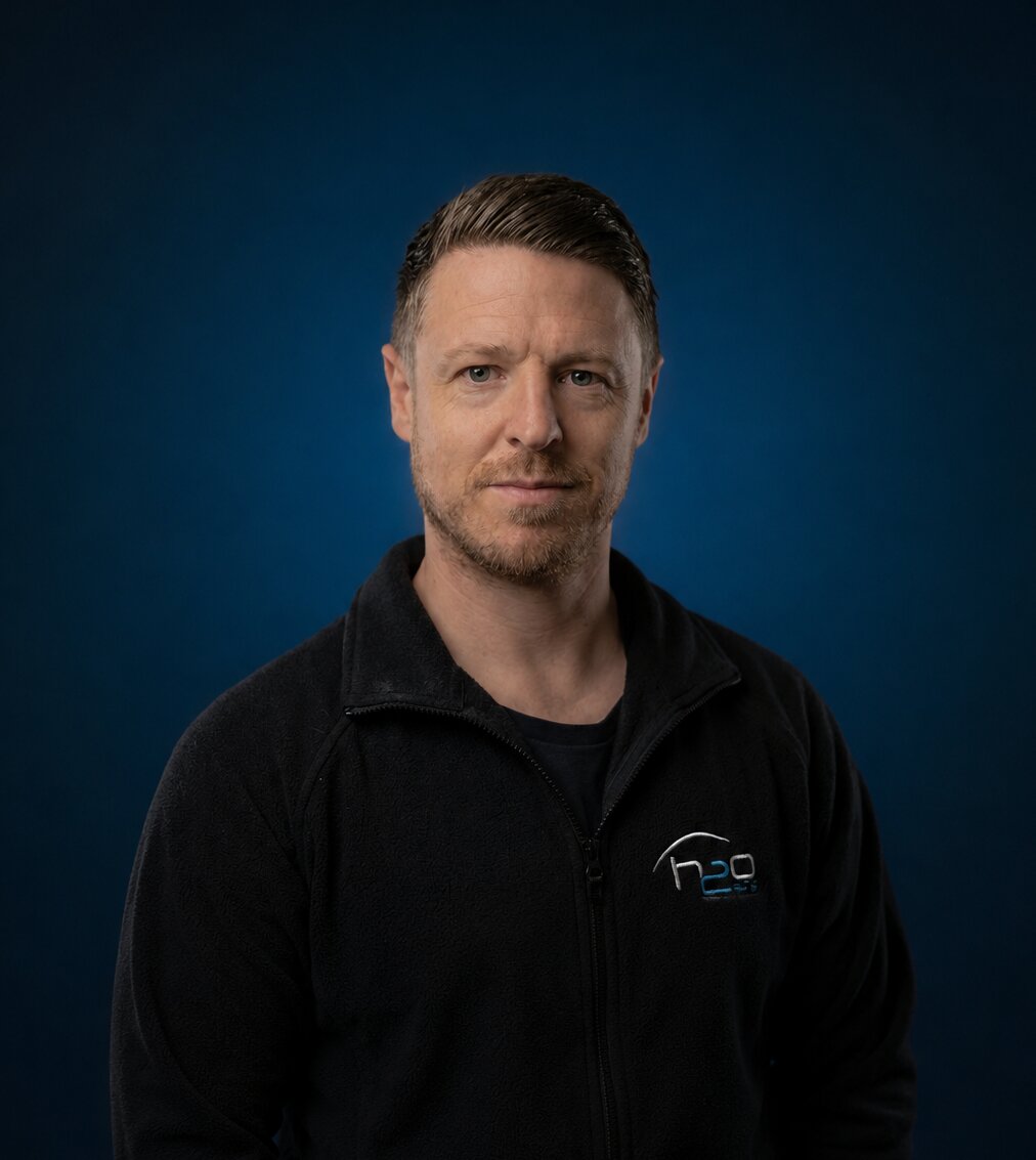 Nic Shacklock, the Head of Marketing at H2O Hot Tubs