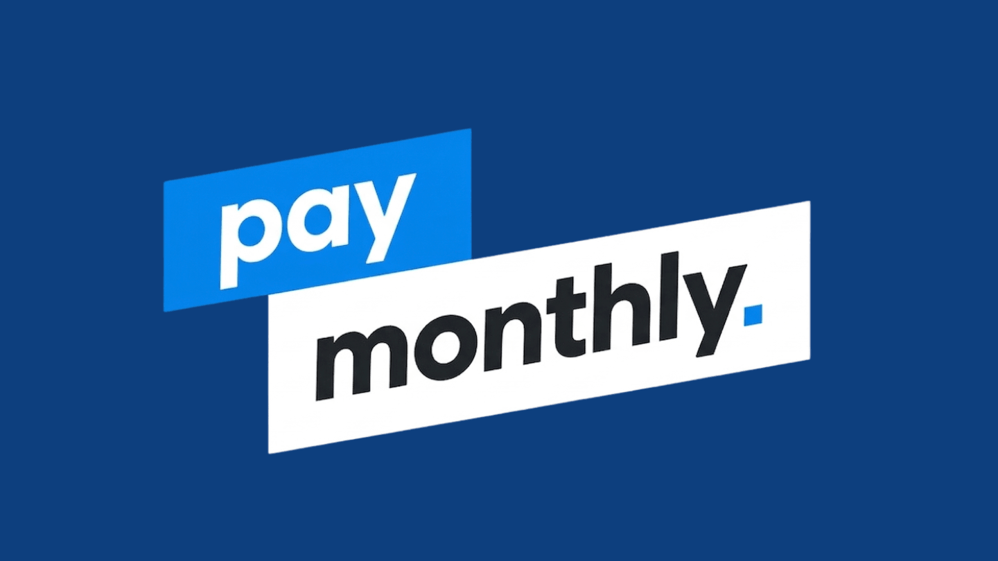 Pay monthly finance graphic