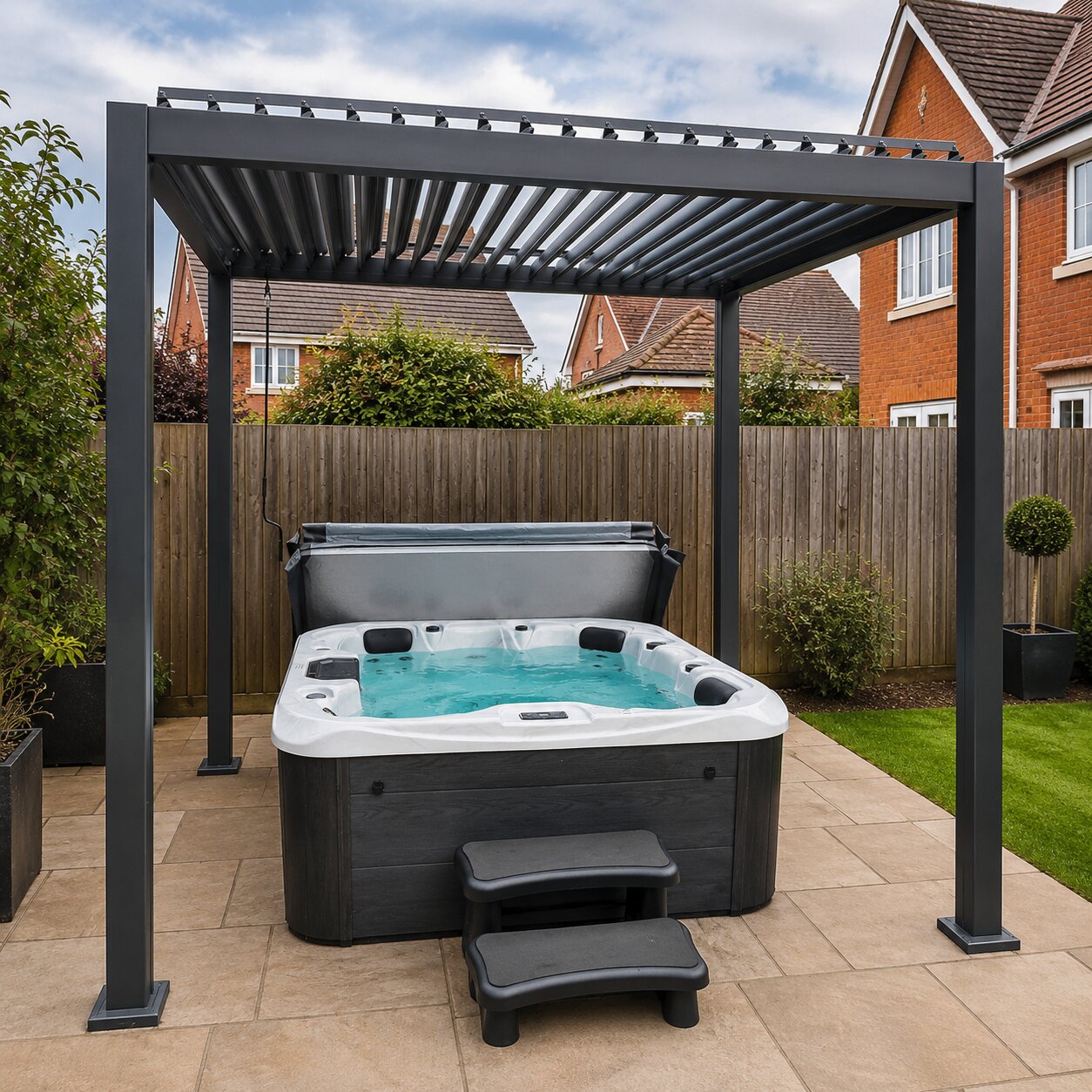 3m x 3m Premium Hot Tub Pergola