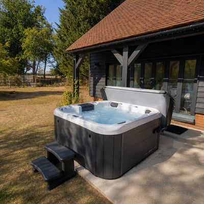 Retreat Plus hot tub on a patio