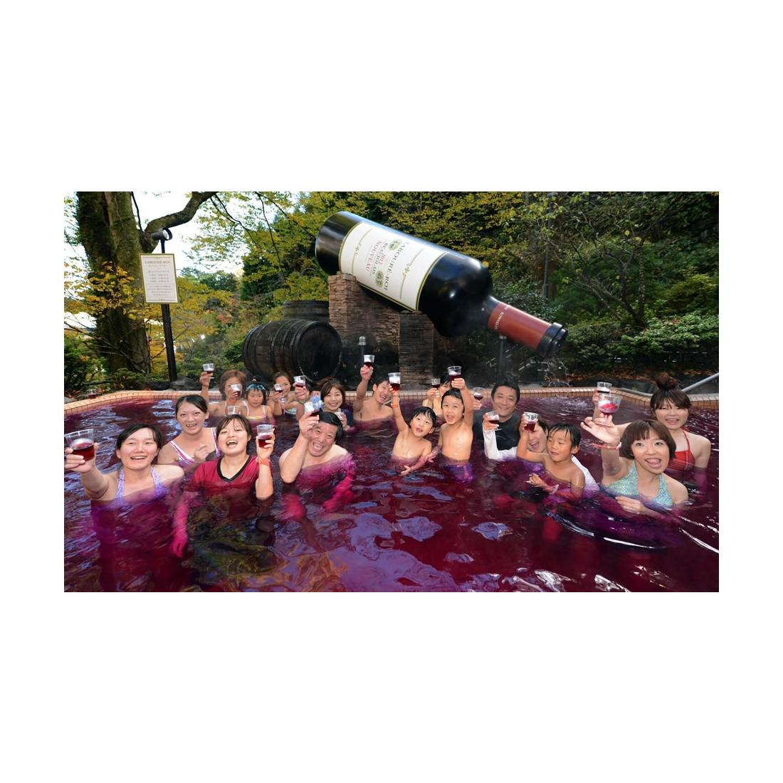 This Spa In Japan Lets You Swim In Red Wine