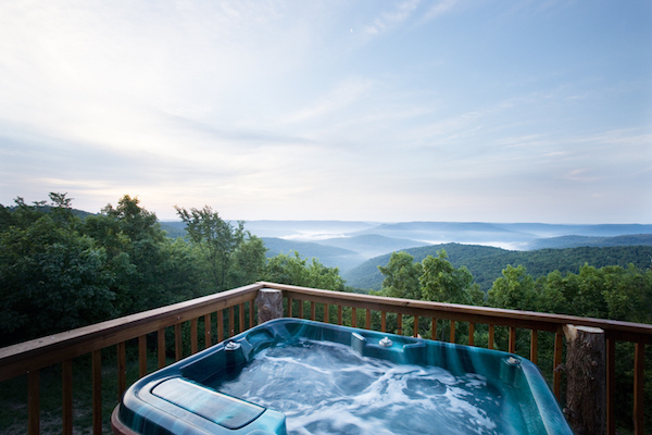 hot tub view