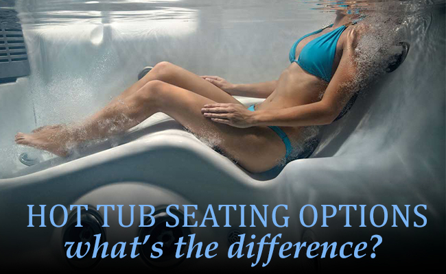 hot tub seating options